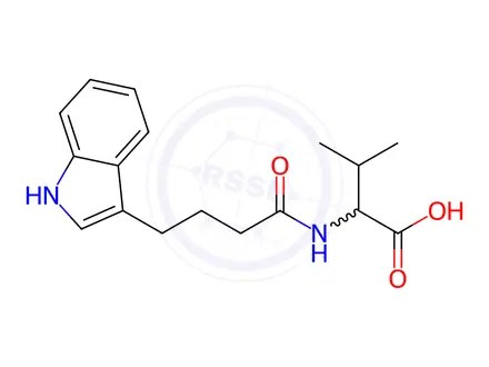 Chemical structure of Indole-3-butyryl-L-valine