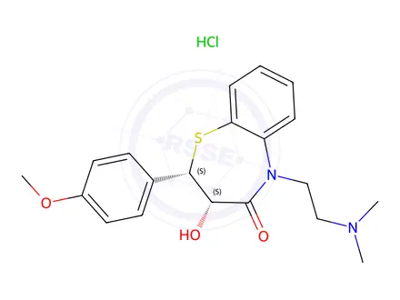 Chemical structure of Desacetyl Diltiazem Hydrochloride