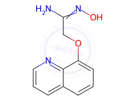 Chemical structure of N-Hydroxy-2-(quinolin-8-yloxy)acetimidamide