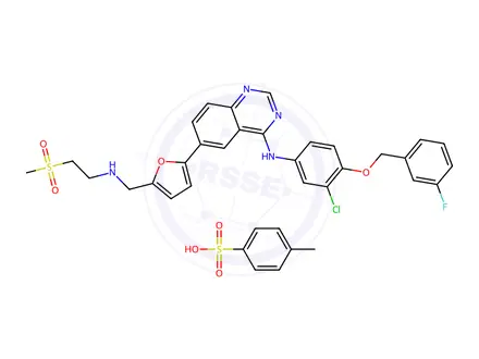 Chemical structure of Lapatinib Ditosylate Monohydrate