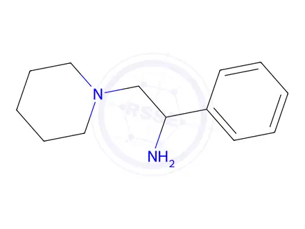 Chemical structure of ALPHA-PHENYL-1-PIPERIDINEETHANAMINE DIHYDROCHLORIDE
