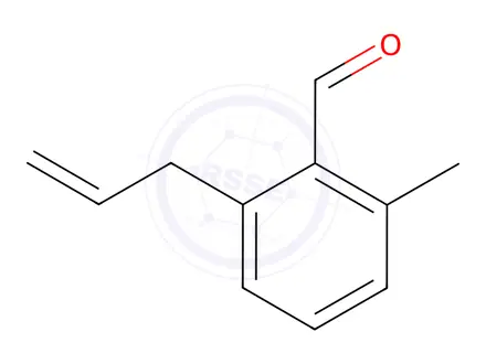Chemical structure of Benzaldehyde, 2-methyl-6-(2-propenyl)-(9CI)