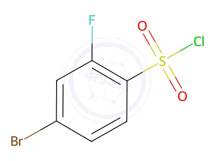 Chemical structure of 4-Bromo-2-fluorobenzenesulfonyl Chloride