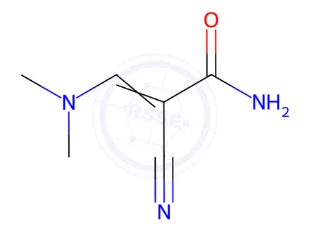 Chemical structure of 2-Cyano-3-(dimethylamino)acrylamide