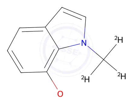 Chemical structure of 7-methoxy-1-(methyl-d3)-1H-indole