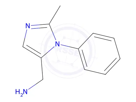 Chemical structure of (2-Methyl-1-phenyl-1h-imidazol-5-yl)methanamine