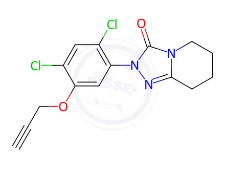 Chemical structure of Azafenidin