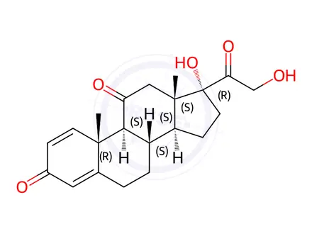 Chemical structure of Prednisone