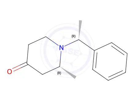 Chemical structure of (R)-2-Methyl-1-((R)-1-phenylethyl)piperidin-4-one