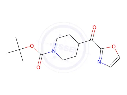 Chemical structure of tert-Butyl 4-(oxazole-2-carbonyl)piperidine-1-carboxylate