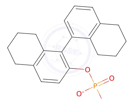 Chemical structure of (R)-5,5',6,6',7,7',8,8'-Octahydro-1,1'-bi-2-naphthyl phosphate