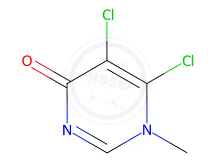 Chemical structure of 5,6-Dichloro-1-methylpyrimidin-4(1H)-one