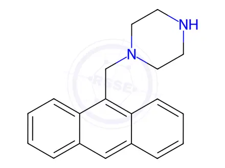 Chemical structure of 1-(9-Anthracenylmethyl)piperazine