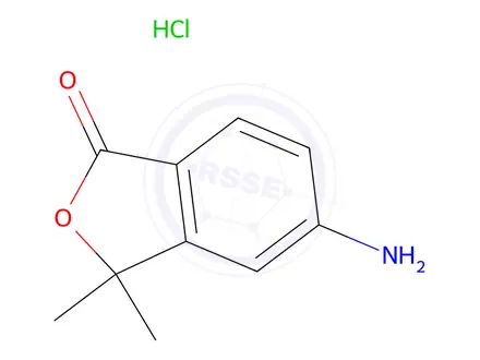Chemical structure of 5-Amino-3,3-dimethylisobenzofuran-1(3H)-one hydrochloride