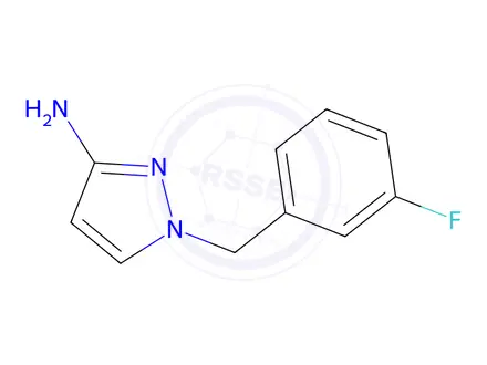 Chemical structure of 1-[(3-Fluorophenyl)methyl]-1H-pyrazol-3-amine