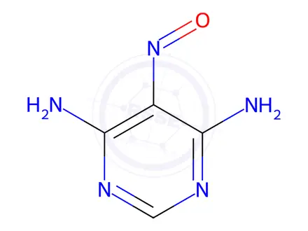 Chemical structure of 5-Nitrosopyrimidine-4,6-diamine