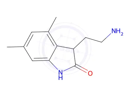 Chemical structure of 3-(2-Aminoethyl)-4,6-dimethylindolin-2-one