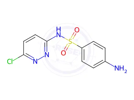 Chemical structure of Sulfachloropyridazine