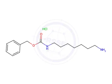 Chemical structure of N-Carbobenzoxy-1,7-diaminoheptane hydrochloride