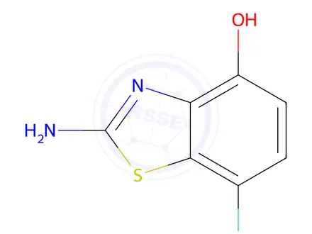 Chemical structure of 2-Amino-7-fluorobenzo[d]thiazol-4-ol
