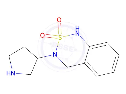 Chemical structure of 3-(Pyrrolidin-3-yl)-3,4-dihydro-1H-benzo[c][1,2,6]thiadiazine 2,2-dioxide