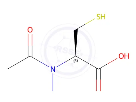Chemical structure of N-Nitroso Acetylcysteine