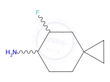 Chemical structure of Spiro[2.5]octan-6-amine, 5-fluoro-