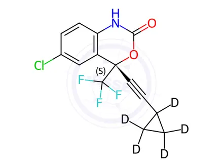 Chemical structure of rac Efavirenz-d5 (major)