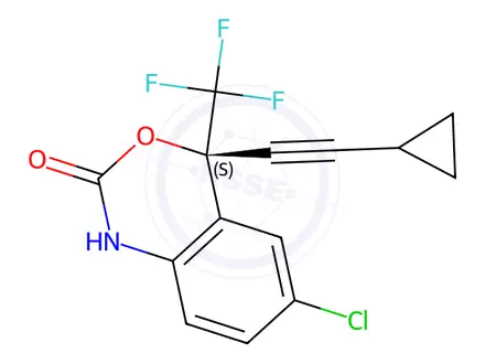Chemical structure of Efavirenz