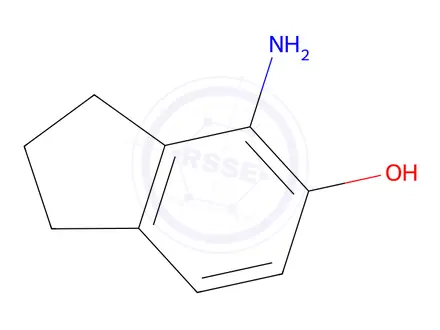 Chemical structure of 4-Amino-2,3-dihydro-1H-inden-5-ol