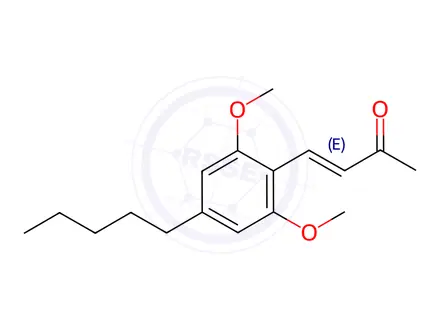 Chemical structure of 4-(2,6-Dimethoxy-4-pentylphenyl)-3-buten-2-one