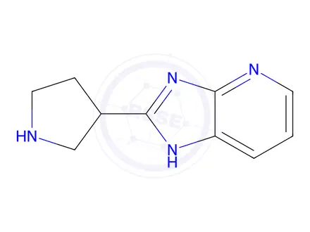Chemical structure of 2-(Pyrrolidin-3-yl)-3h-imidazo[4,5-b]pyridine