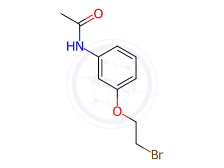 Chemical structure of N-(3-(2-bromoethoxy)phenyl)acetamide