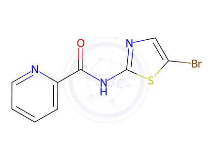 Chemical structure of N-(5-bromothiazol-2-yl)picolinamide
