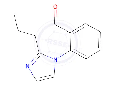 Chemical structure of 2-(2-Propyl-1h-imidazol-1-yl)benzaldehyde