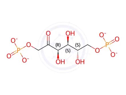 Chemical structure of Fructose-1,6-diphosphate dicalcium Salt