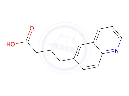 Chemical structure of 4-(Quinolin-6-yl)butanoic acid