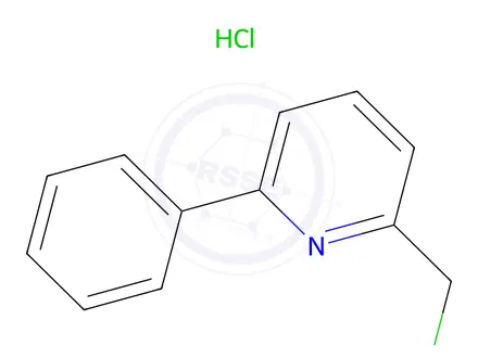 Chemical structure of 2-(Chloromethyl)-6-phenylpyridine hydrochloride