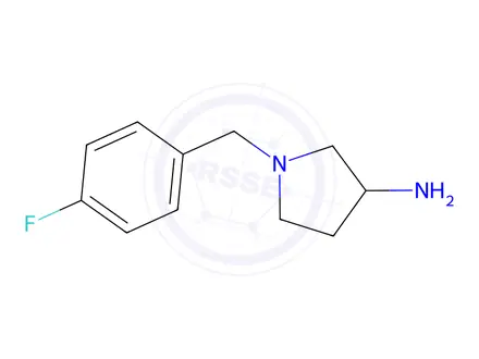 Chemical structure of 1-[(4-fluorophenyl)methyl]pyrrolidin-3-amine