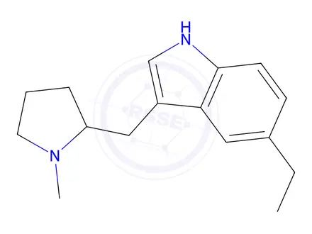 Chemical structure of 5-ethyl-3-((1-methylpyrrolidin-2-yl)methyl)-1H-indole