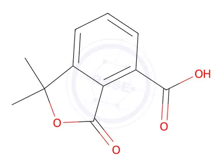 Chemical structure of 1,1-dimethyl-3-oxo-1,3-dihydro-2-benzofuran-4-carboxylic Acid