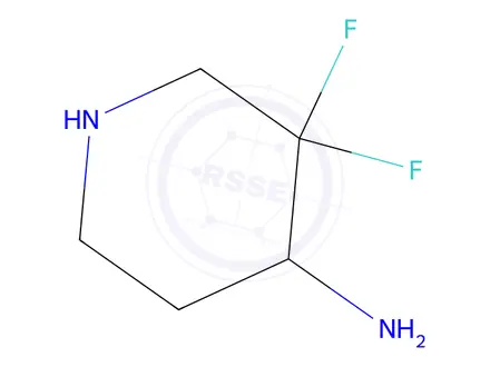 Chemical structure of 4-Piperidinamine, 3,3-difluoro-