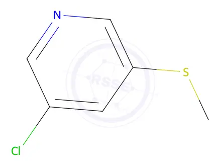 Chemical structure of 3-Chloro-5-(methylthio)pyridine