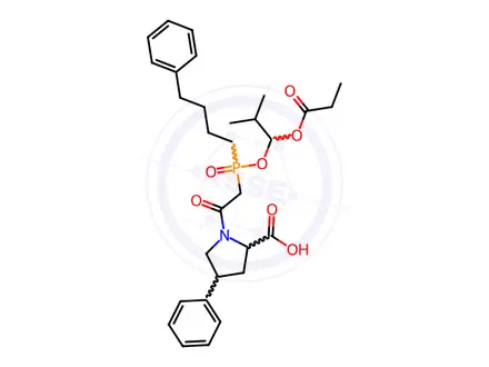 Chemical structure of Fosinopril Sodium-Impurity E