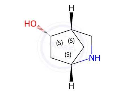 Chemical structure of (1S,4S,5S)-2-azabicyclo[2.2.1]heptan-5-ol