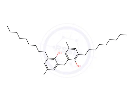 Chemical structure of Phenol, 2,2'-methylenebis[4-methyl-6-nonyl-
