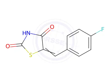 Chemical structure of 5-[(4-Fluorobenzylidene)]-2,4-thiazolidinedione