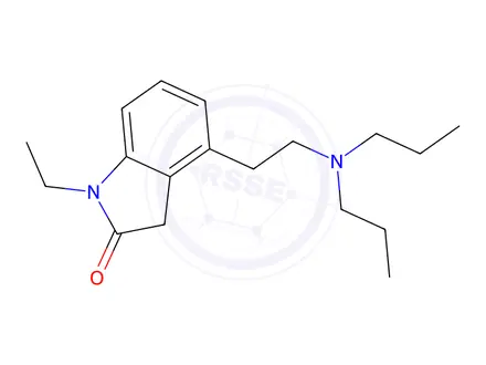 Chemical structure of 4-(2-(dipropylamino)ethyl)-1-ethylindolin-2-one