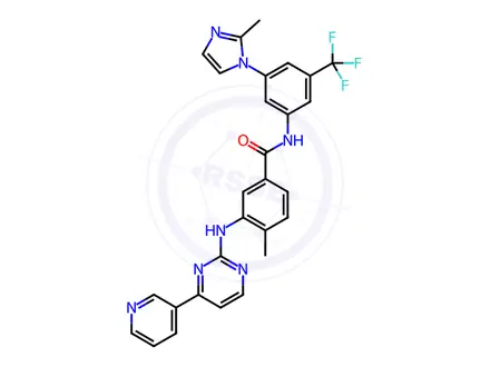 Chemical structure of Nilotinib 2-methyl isomer