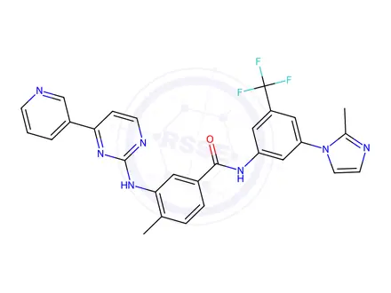 Chemical structure of Nilotinib 2-methyl isomer